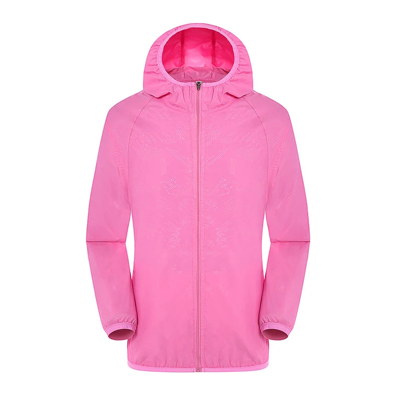 LNGXO Hiking Waterproof Jacket – Unisex Quick-Dry Windbreaker for Camping, Running, and Outdoor Sports