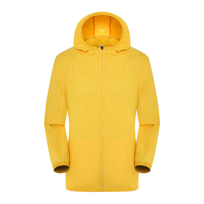 LNGXO Hiking Waterproof Jacket – Unisex Quick-Dry Windbreaker for Camping, Running, and Outdoor Sports