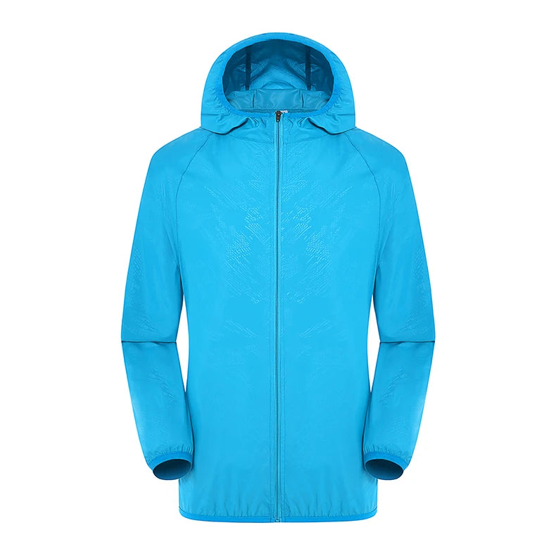 LNGXO Hiking Waterproof Jacket – Unisex Quick-Dry Windbreaker for Camping, Running, and Outdoor Sports