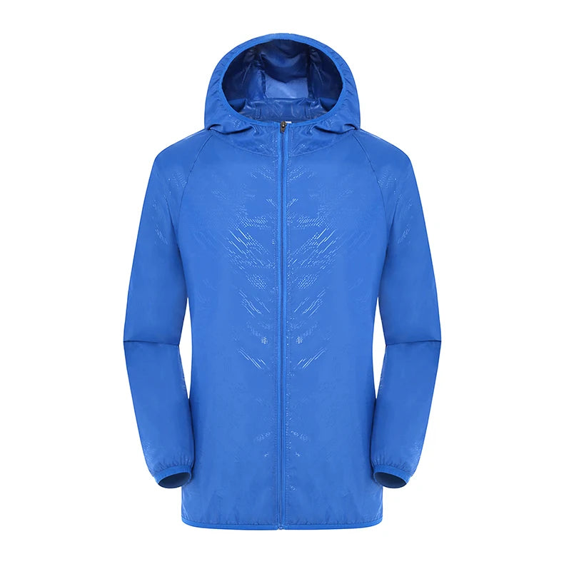 LNGXO Hiking Waterproof Jacket – Unisex Quick-Dry Windbreaker for Camping, Running, and Outdoor Sports