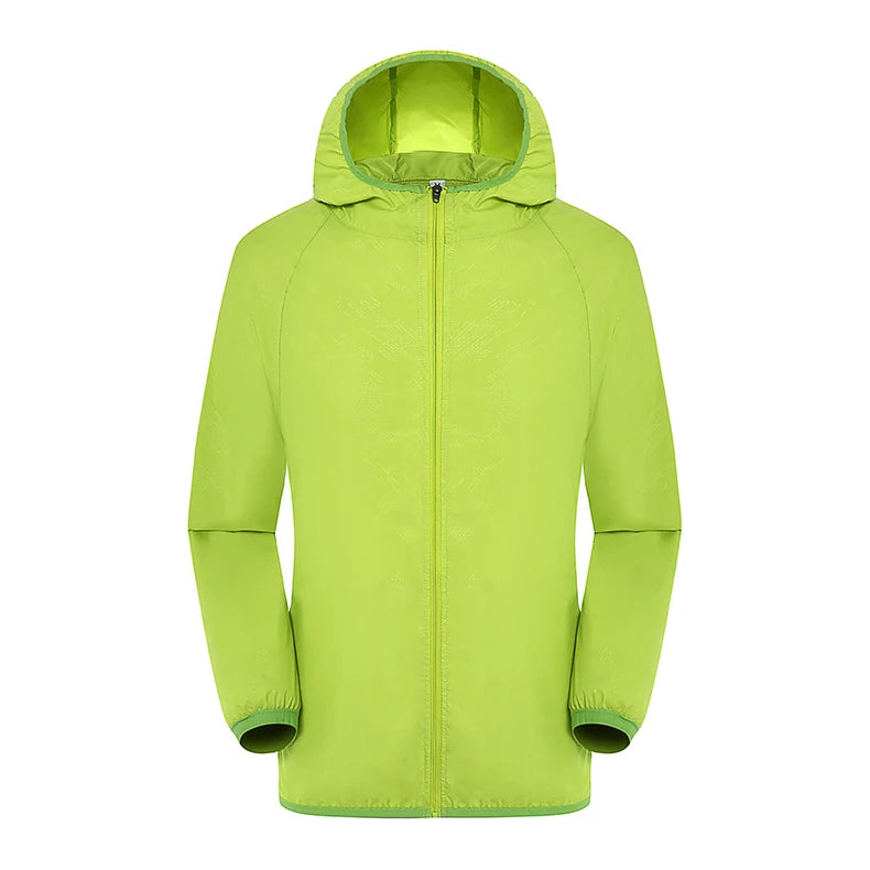 LNGXO Hiking Waterproof Jacket – Unisex Quick-Dry Windbreaker for Camping, Running, and Outdoor Sports