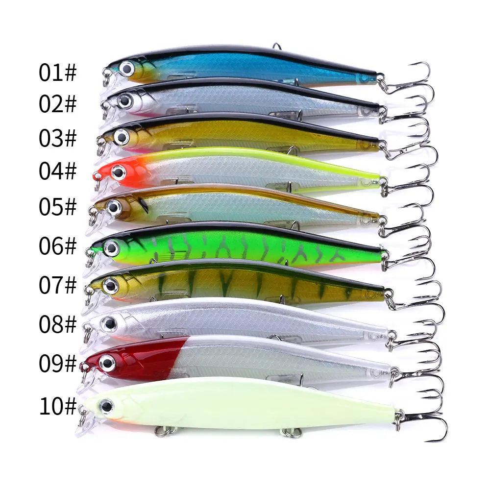 Suspended Sinking Wobbler Minnow Laser Fishing lure