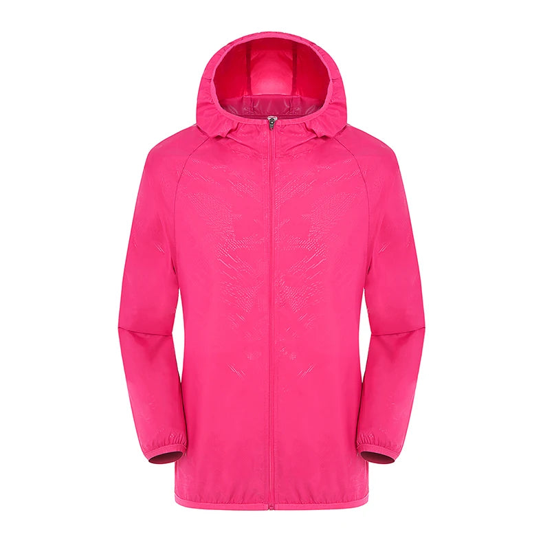 LNGXO Hiking Waterproof Jacket – Unisex Quick-Dry Windbreaker for Camping, Running, and Outdoor Sports