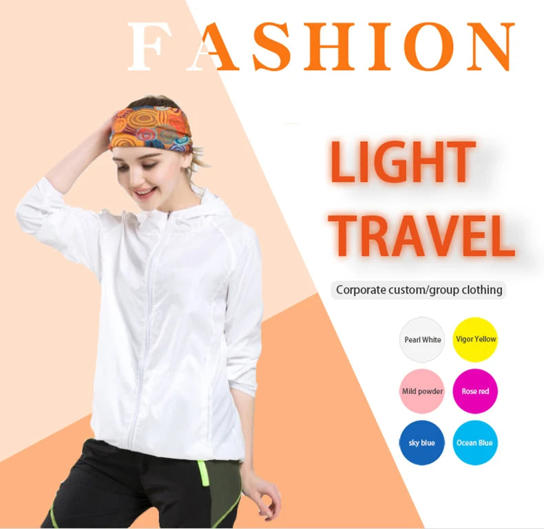 LNGXO Hiking Waterproof Jacket – Unisex Quick-Dry Windbreaker for Camping, Running, and Outdoor Sports