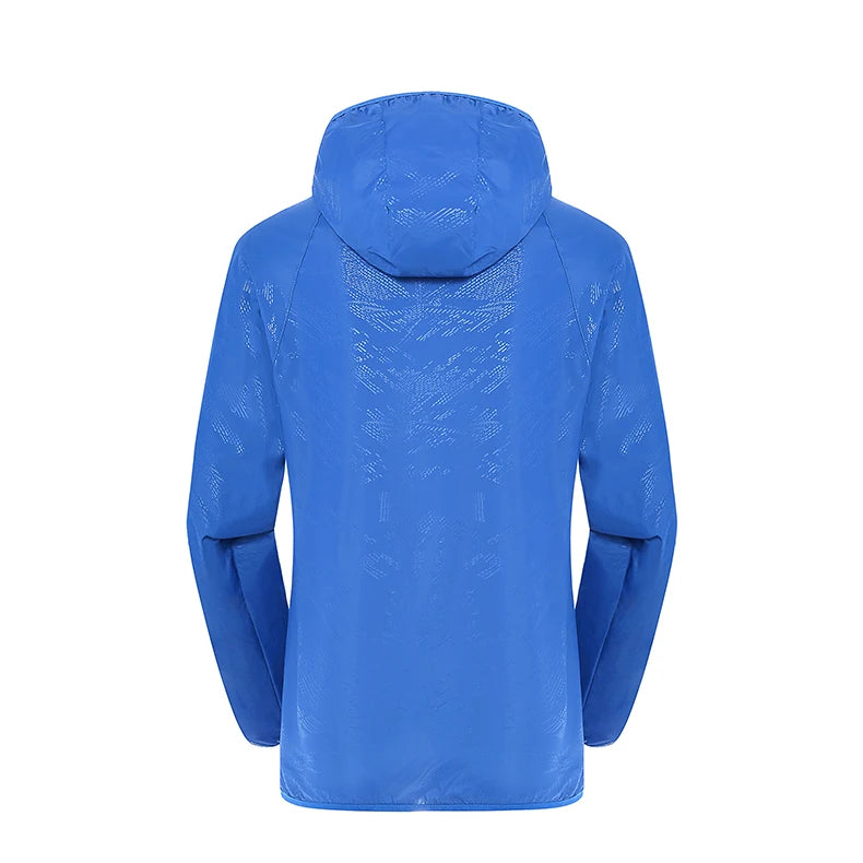 LNGXO Hiking Waterproof Jacket – Unisex Quick-Dry Windbreaker for Camping, Running, and Outdoor Sports