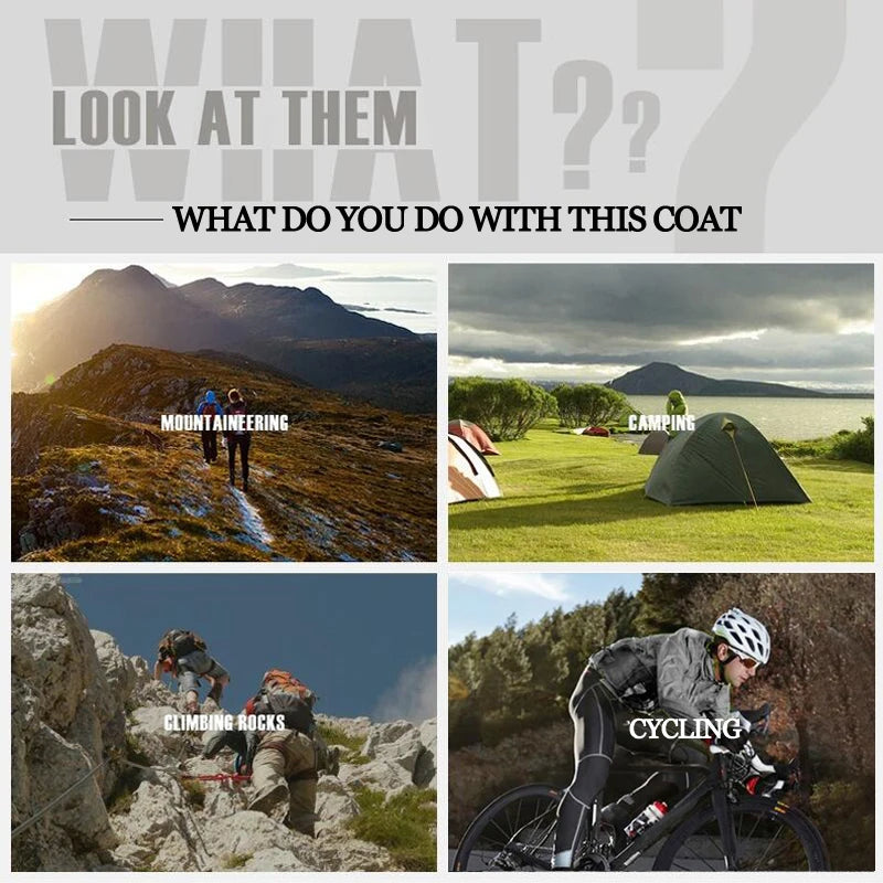 X-TIGER Waterproof Hiking Jacket – Unisex Sun Protection Windbreaker for Camping, Climbing, and Outdoor Adventures