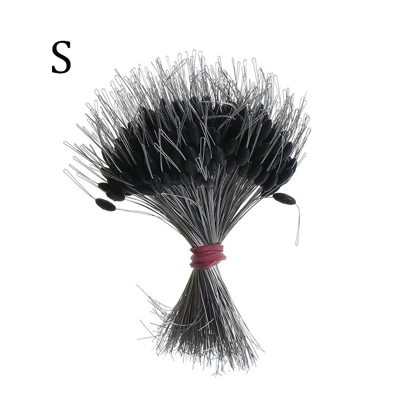 300Pcs Silicone Space Bean Oval Stopper Bobber – Anti-Strand Fishing Float Resistance Gear