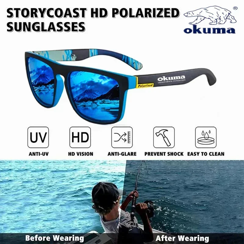 Okuma Polarized Sunglasses UV400 – Outdoor Eyewear for Men & Women (Optional Box)