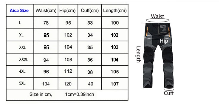TRVLWEGO Men’s Summer Hiking Pants