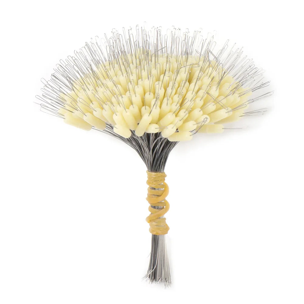 300Pcs Silicone Space Bean Oval Stopper Bobber – Anti-Strand Fishing Float Resistance Gear