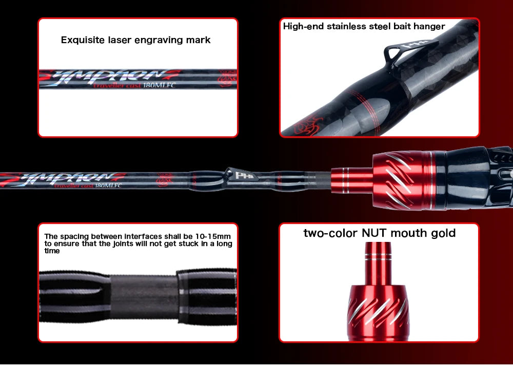 BIUTIFU Traveller Spinning & Casting Rod