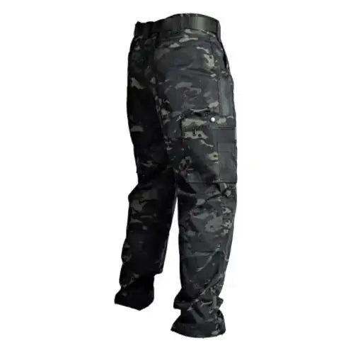 Men’s Tactical Waterproof Pants – Outdoor Combat Cargo Trousers with Multi-Pockets