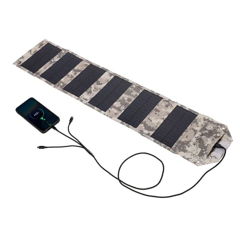 Foldable Solar Panel – Portable USB Charger for Phones, Power Banks & Outdoor Camping
