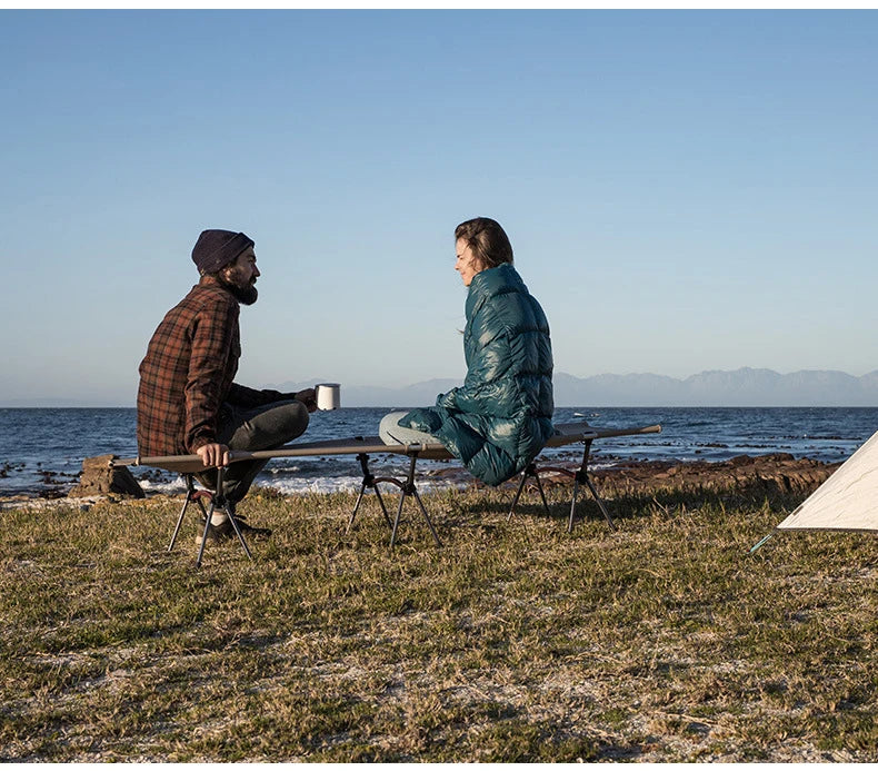 WESTTUNE Camping Cot – Portable Folding Bed, Ultralight Aluminum Alloy Sleeping Cot for Outdoor Hiking, Backpacking & Travel