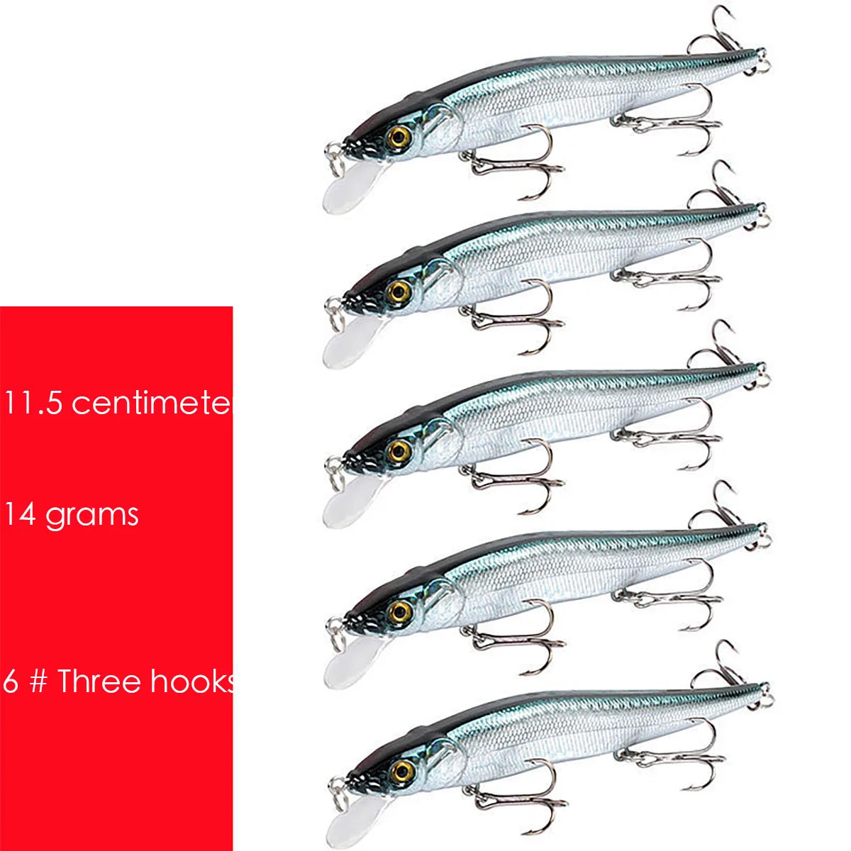 1PCS 115mm 14g Minnow Fishing Lure