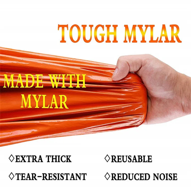 Portable Waterproof Emergency Survival Sleeping Bag – Thermal Bivy Sack for Hiking, Camping, and First Aid Rescue Kit