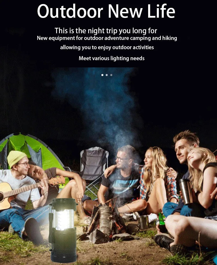 Mini Tent Lamp LED – Portable Telescopic Lantern & Torch for Camping & Emergency Use