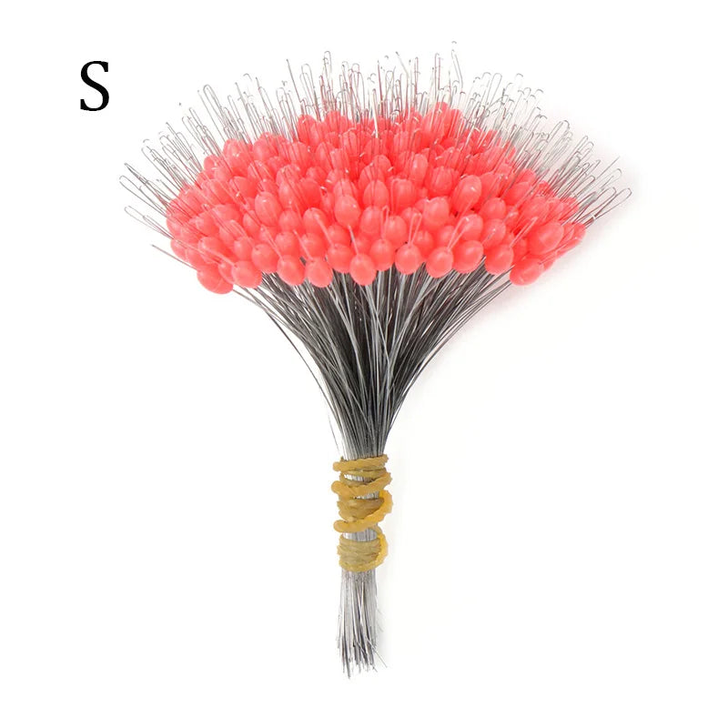 300Pcs Silicone Space Bean Oval Stopper Bobber – Anti-Strand Fishing Float Resistance Gear
