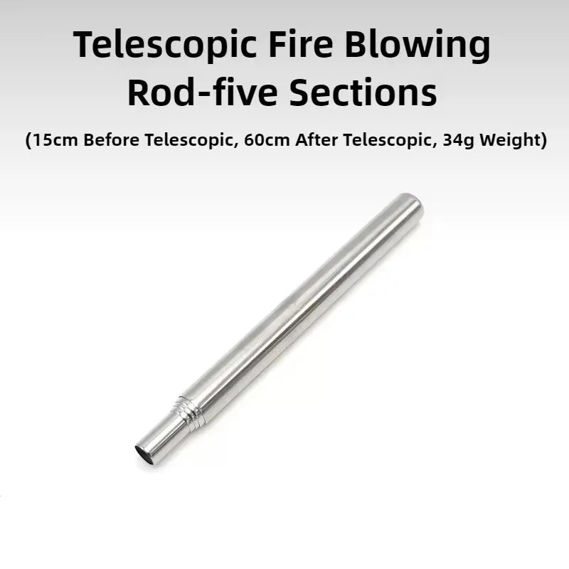 Outdoor Cooking Blow Fire Tube – Retractable Camping Fire Starter Tool