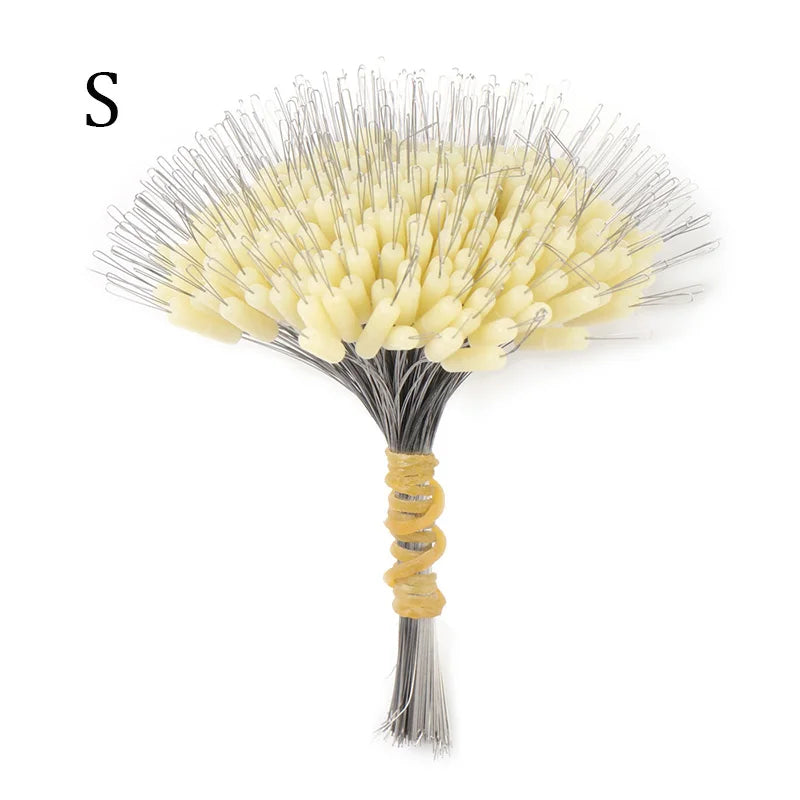 300Pcs Silicone Space Bean Oval Stopper Bobber – Anti-Strand Fishing Float Resistance Gear