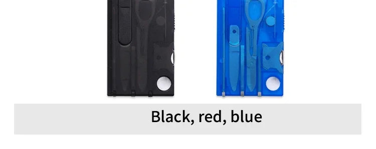 Outdoor Camping Multifunctional Swiss Army Knife Card – Multi-Purpose Survival Tool with Light & Beauty Set
