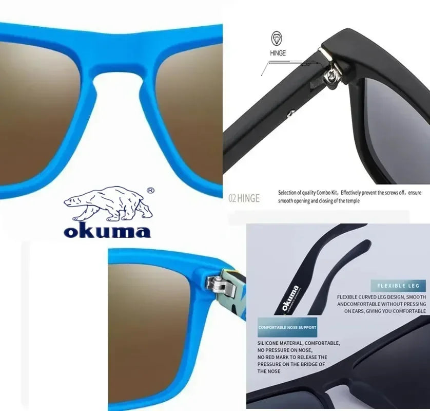 Okuma Polarized Sunglasses UV400 – Outdoor Eyewear for Men & Women (Optional Box)