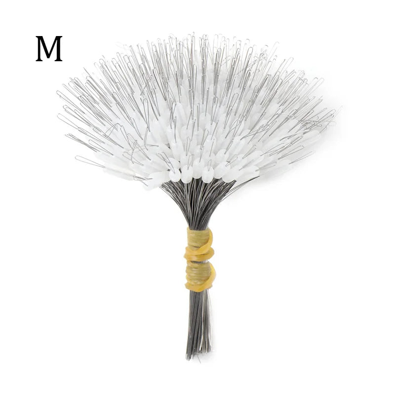 300Pcs Silicone Space Bean Oval Stopper Bobber – Anti-Strand Fishing Float Resistance Gear