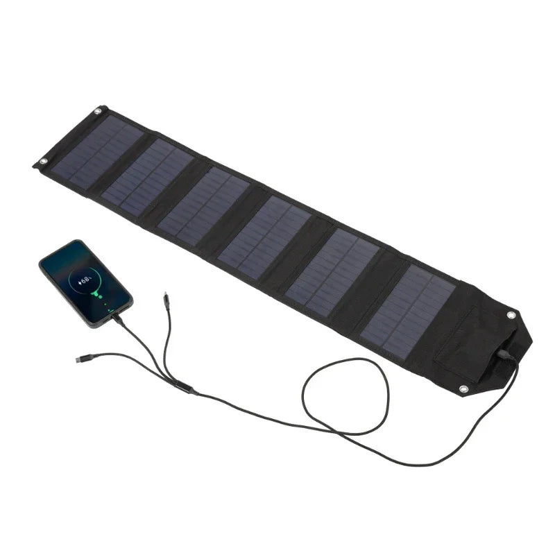 Foldable Solar Panel – Portable USB Charger for Phones, Power Banks & Outdoor Camping
