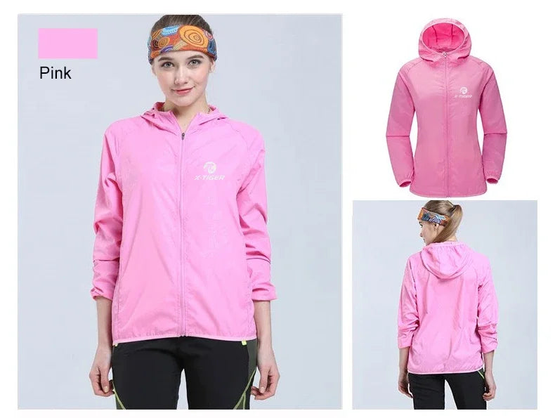 X-TIGER Waterproof Hiking Jacket – Unisex Sun Protection Windbreaker for Camping, Climbing, and Outdoor Adventures