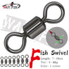 WALK FISH 50PCS/Lot 8-Shaped Ring Connector – Strong Ball Bearing Swivel Snap for Fishing Gear