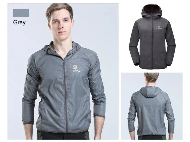 X-TIGER Waterproof Hiking Jacket – Unisex Sun Protection Windbreaker for Camping, Climbing, and Outdoor Adventures