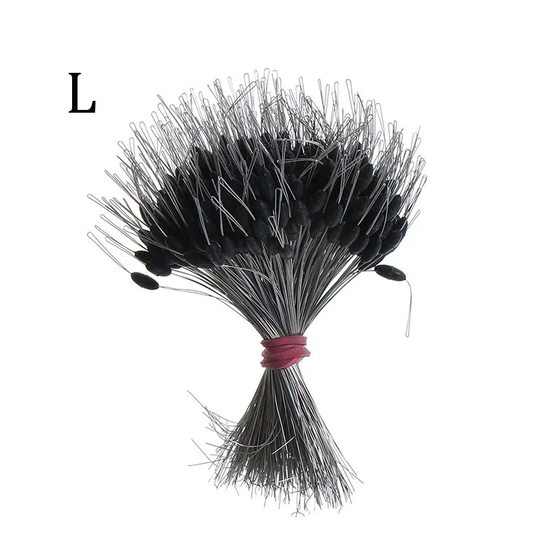 300Pcs Silicone Space Bean Oval Stopper Bobber – Anti-Strand Fishing Float Resistance Gear