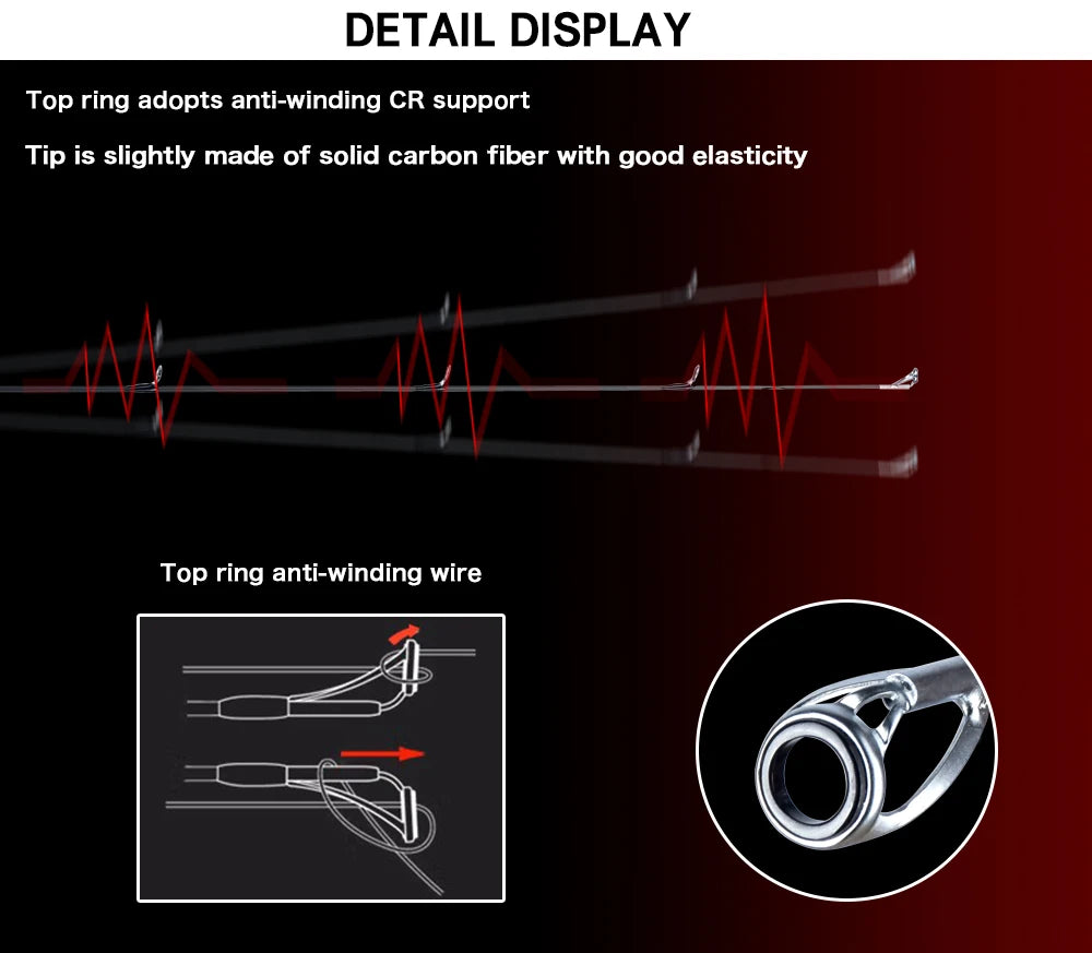 BIUTIFU Traveller Spinning & Casting Rod
