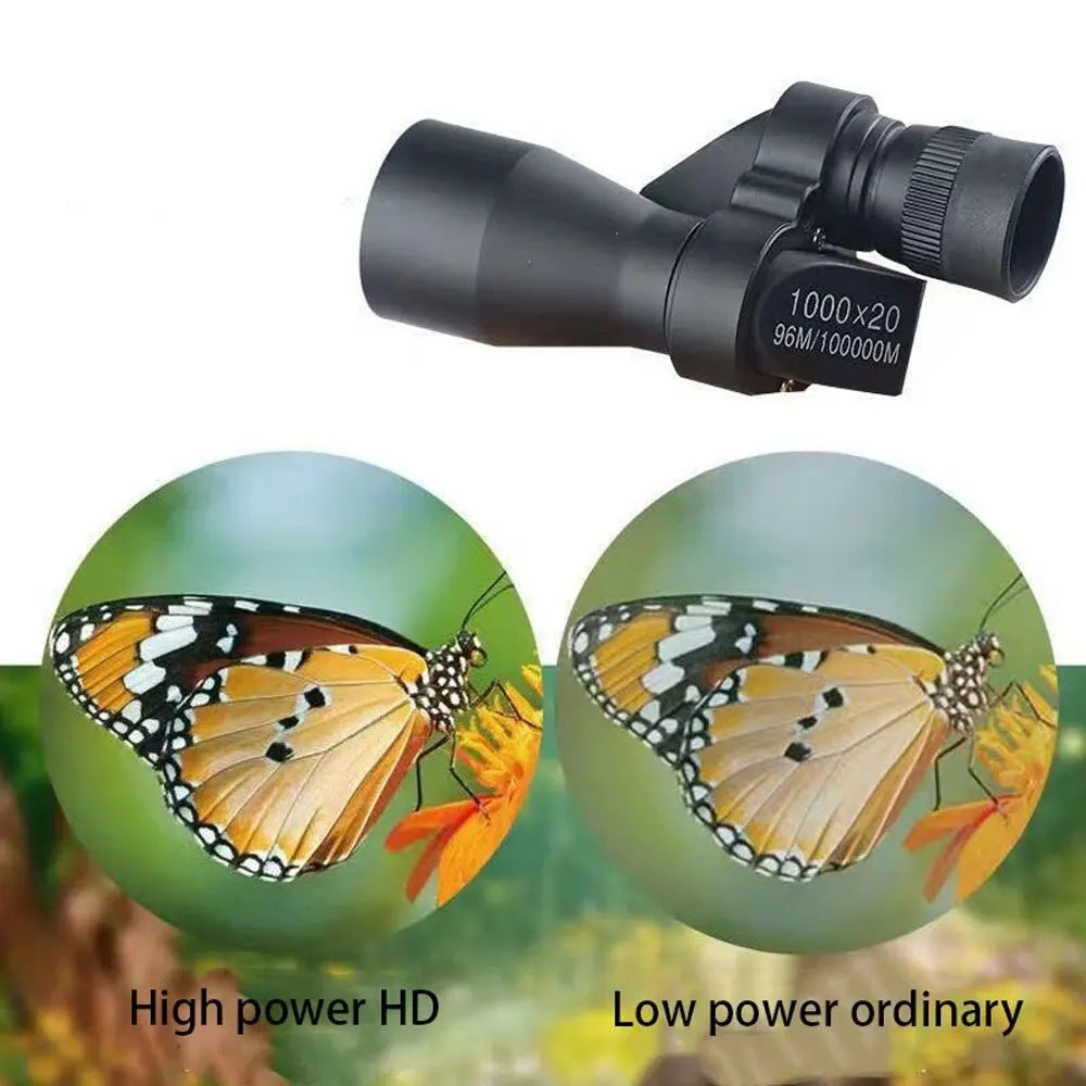 Portable HD Mini Pocket Monocular Telescope – High Magnification Zoom for Outdoor Hunting, Fishing, Camping, and Mountaineering