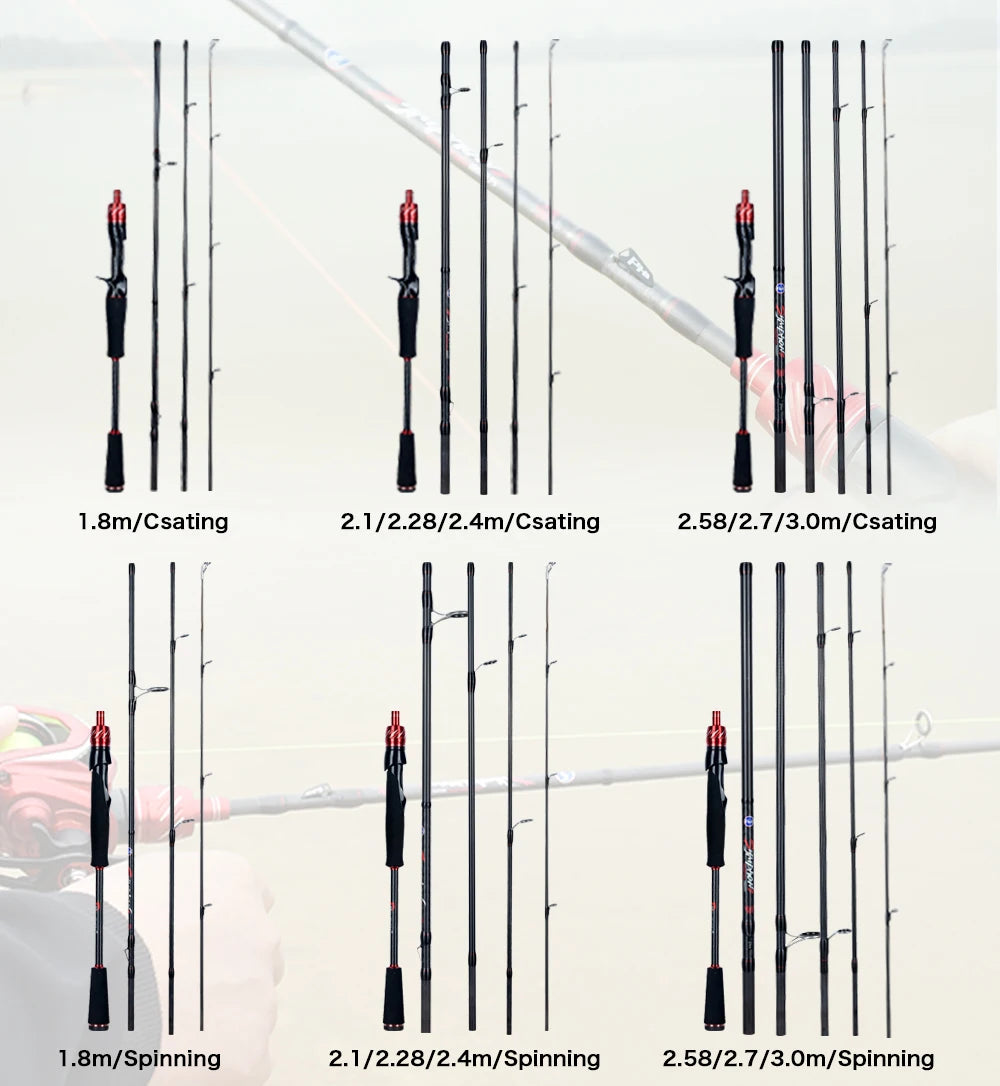 BIUTIFU Traveller Spinning & Casting Rod