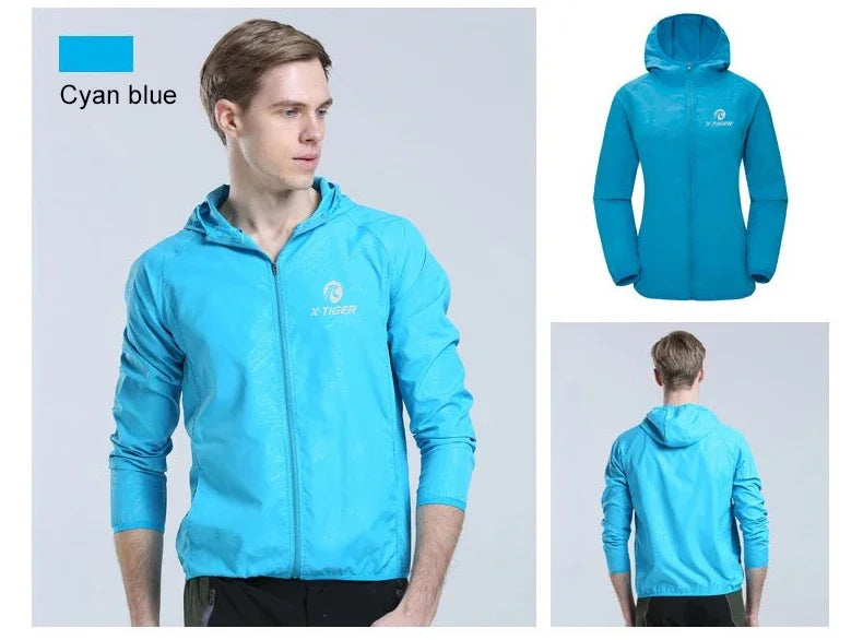 X-TIGER Waterproof Hiking Jacket – Unisex Sun Protection Windbreaker for Camping, Climbing, and Outdoor Adventures