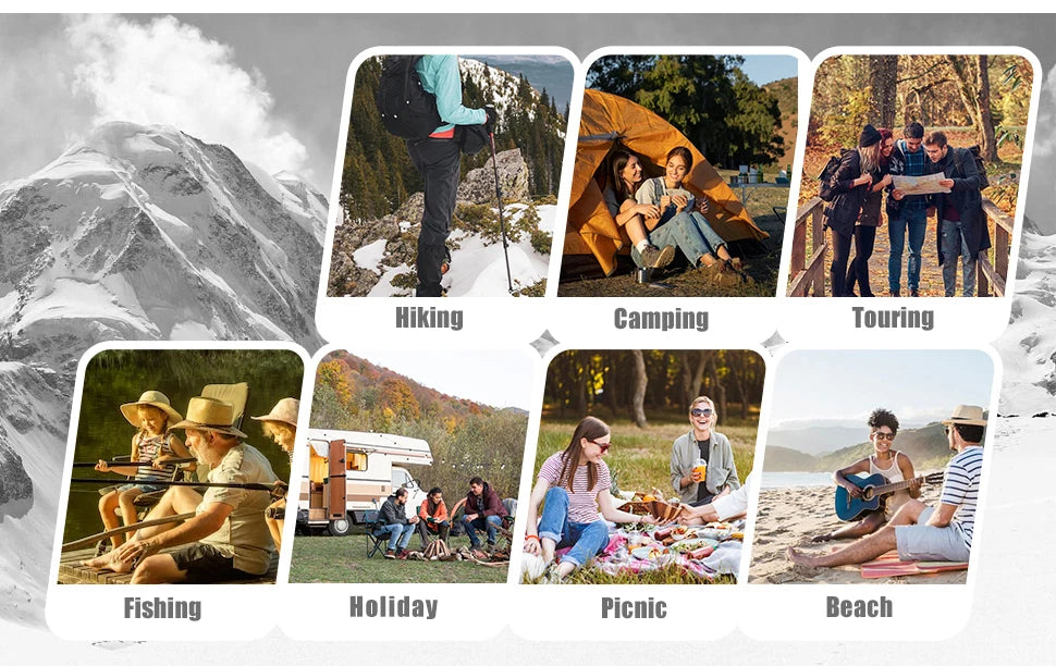 Lightweight Roll-Up Table with 1680D Oxford & Aluminum Alloy for Outdoor Picnic & Travel