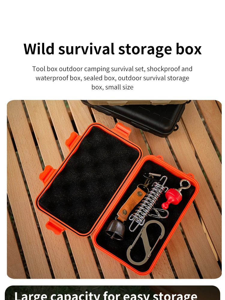 EDC Waterproof Survival Tool Storage Box