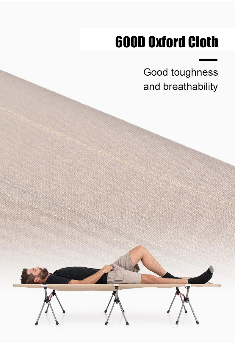 WESTTUNE Camping Cot – Portable Folding Bed, Ultralight Aluminum Alloy Sleeping Cot for Outdoor Hiking, Backpacking & Travel