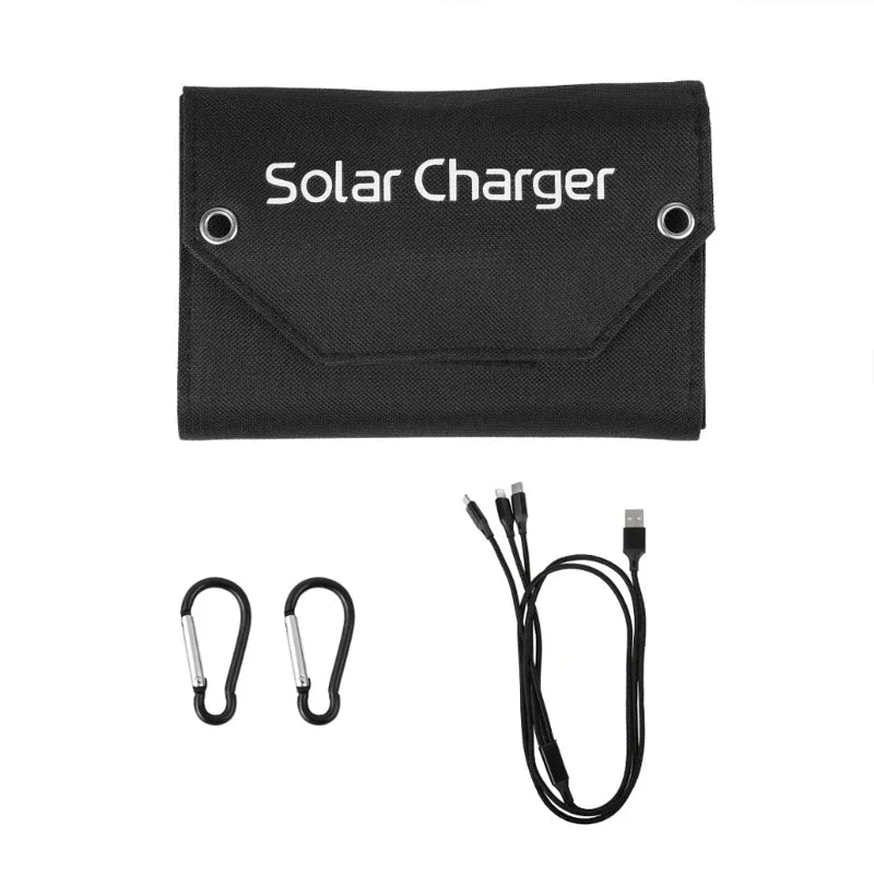 Foldable Solar Panel – Portable USB Charger for Phones, Power Banks & Outdoor Camping