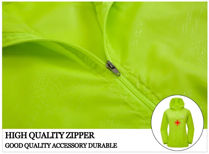 X-TIGER Waterproof Hiking Jacket – Unisex Sun Protection Windbreaker for Camping, Climbing, and Outdoor Adventures