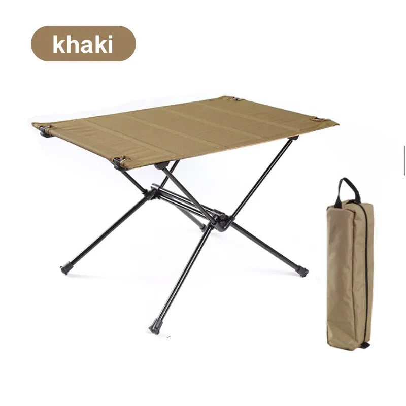Lightweight Roll-Up Table with 1680D Oxford & Aluminum Alloy for Outdoor Picnic & Travel