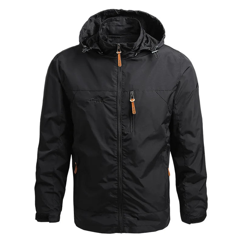 Men’s Tactical Windbreaker Jacket – Waterproof Outdoor Hooded Military Coat