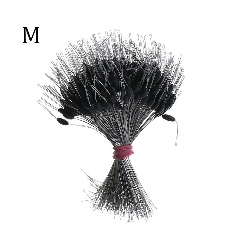 300Pcs Silicone Space Bean Oval Stopper Bobber – Anti-Strand Fishing Float Resistance Gear