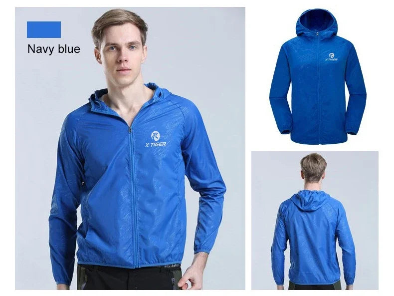 X-TIGER Waterproof Hiking Jacket – Unisex Sun Protection Windbreaker for Camping, Climbing, and Outdoor Adventures