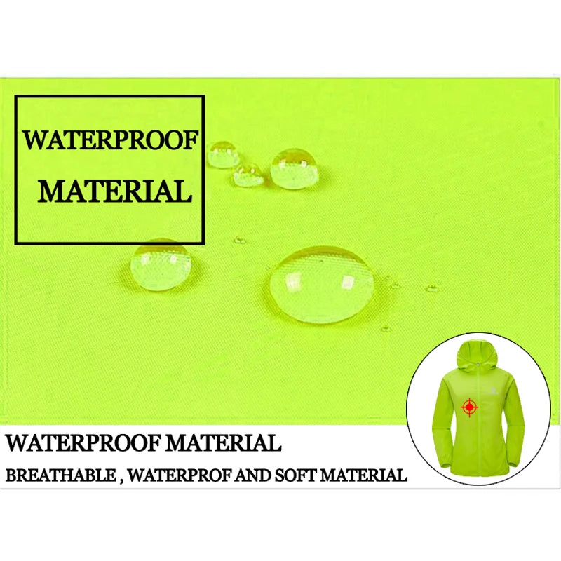 X-TIGER Waterproof Hiking Jacket – Unisex Sun Protection Windbreaker for Camping, Climbing, and Outdoor Adventures