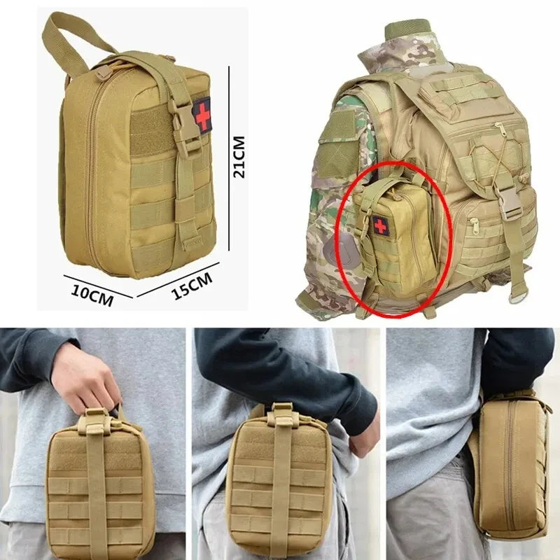 B3 MOLLE Pouch Bag – Tactical Medical EMT Outdoor Emergency Pack for Camping, Hunting, and EDC