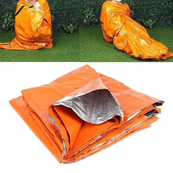 Portable Waterproof Emergency Survival Sleeping Bag – Thermal Bivy Sack for Hiking, Camping, and First Aid Rescue Kit