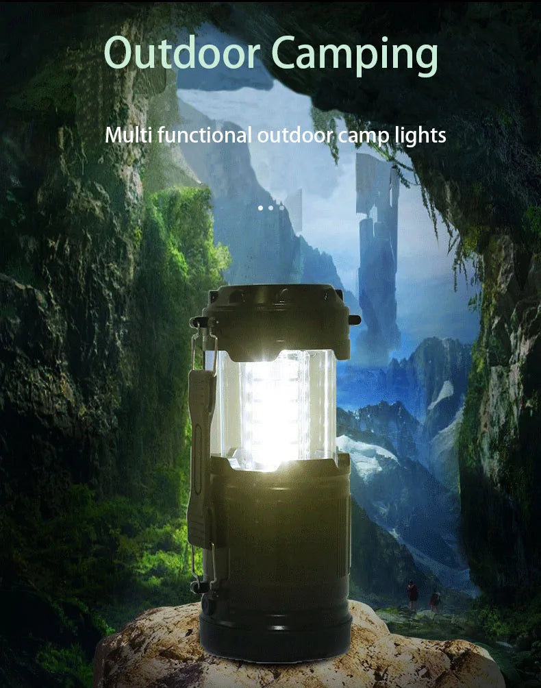 Mini Tent Lamp LED – Portable Telescopic Lantern & Torch for Camping & Emergency Use