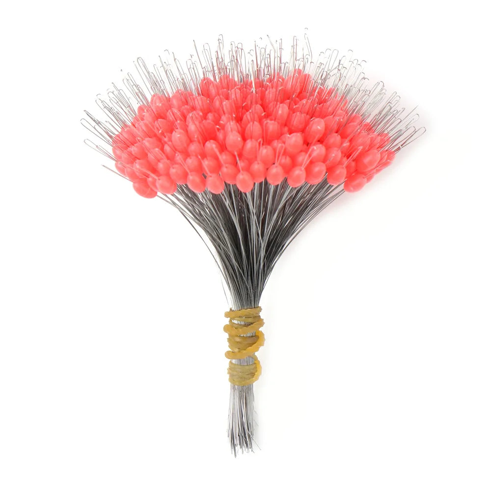 300Pcs Silicone Space Bean Oval Stopper Bobber – Anti-Strand Fishing Float Resistance Gear